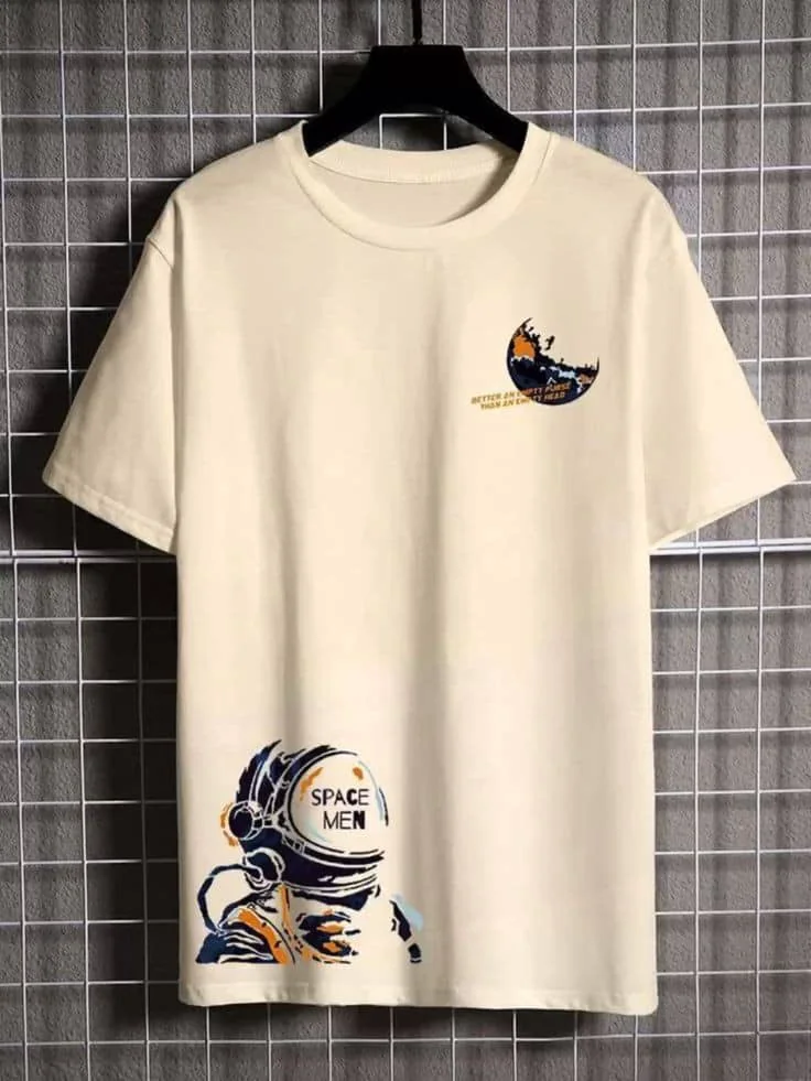 Custom shirt with space themed artwork